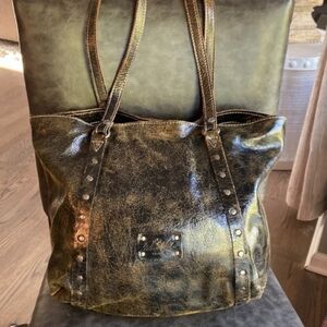 Patricia Nash distressed tote leather handbag